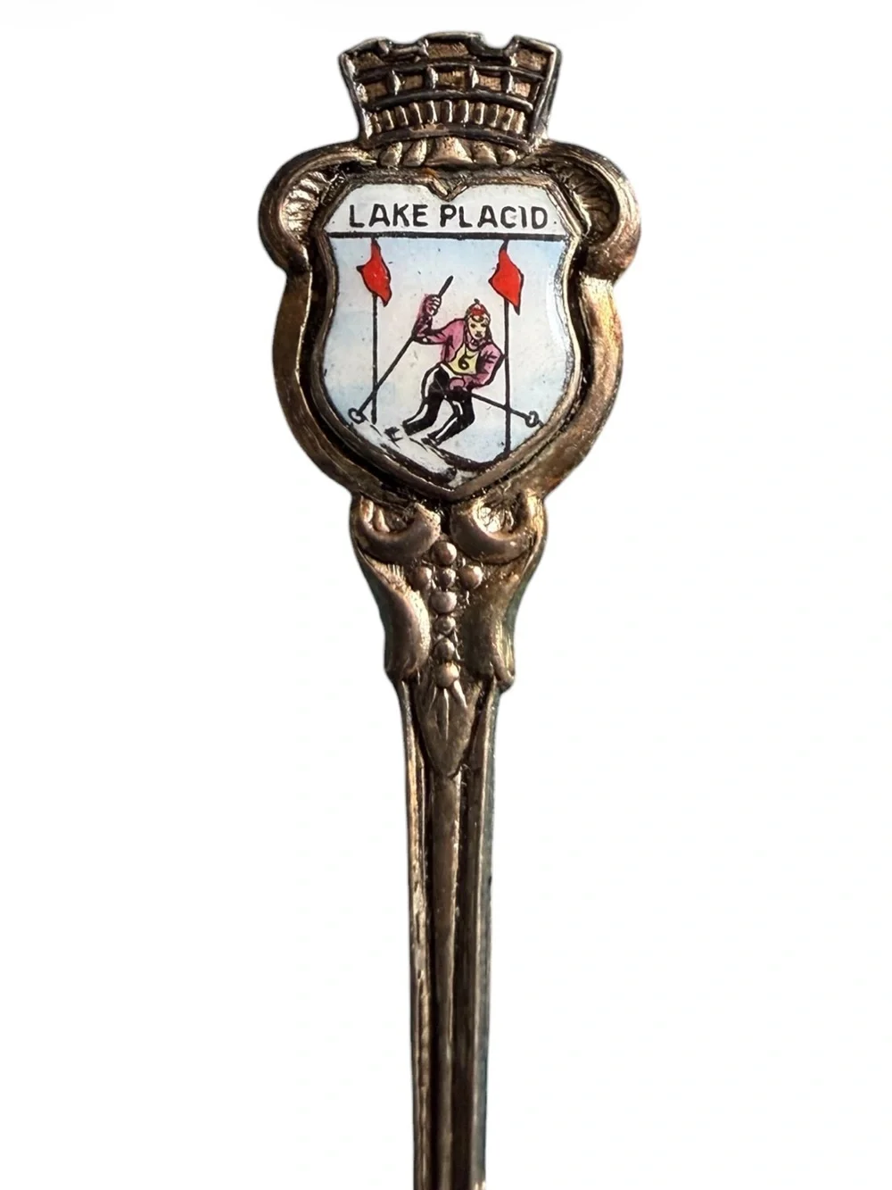 Vintage Silver Souvenir Spoons Set From Niagara Falls, Canada and Lake Placid